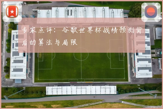 专家点评:谷歌世界杯战绩预测背后的算法与局限